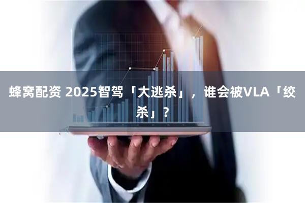蜂窝配资 2025智驾「大逃杀」，谁会被VLA「绞杀」？