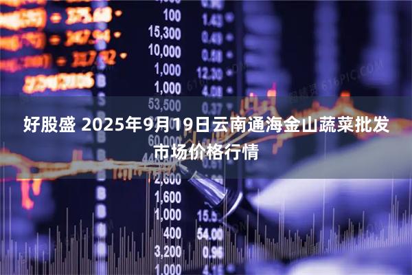 好股盛 2025年9月19日云南通海金山蔬菜批发市场价格行情
