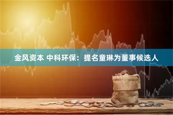 金风资本 中科环保：提名童琳为董事候选人